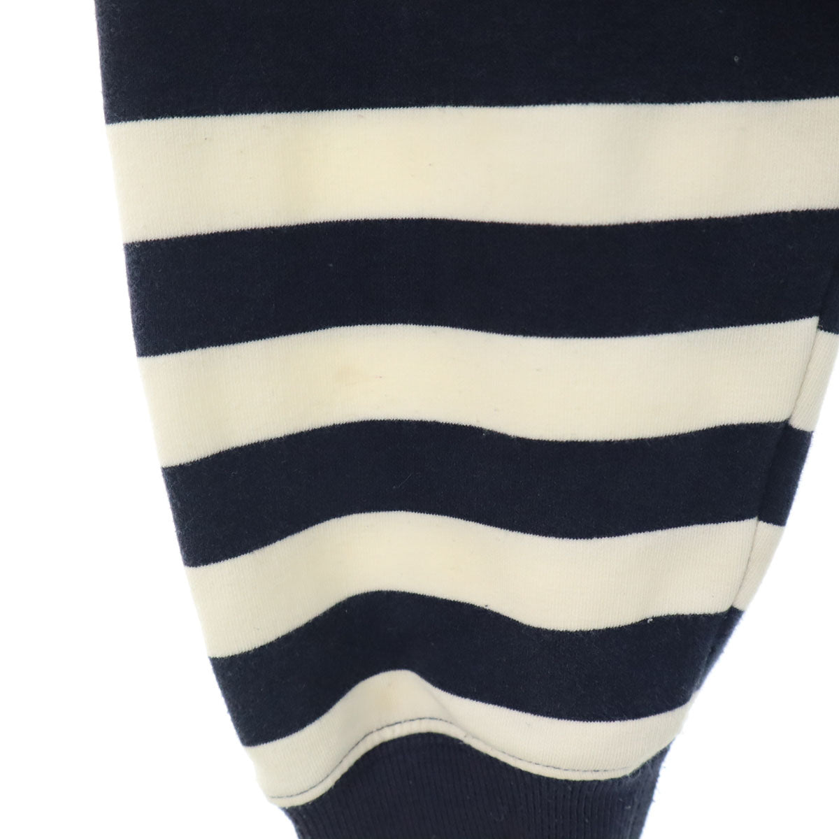 goslow caravan ゴースローキャラバン ボーダー柄 長袖 ジップパーカー 3 ネイビー メンズ