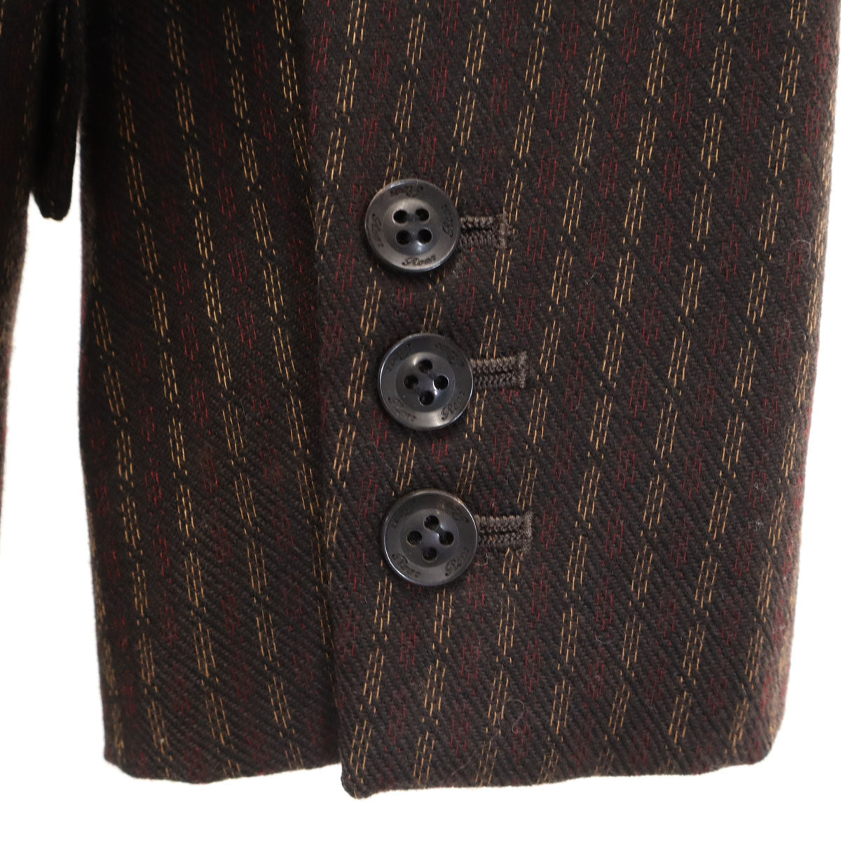 ROEN ロエン 日本製 アシメ切替 テーラードジャケット 46 ブラウン系 メンズ