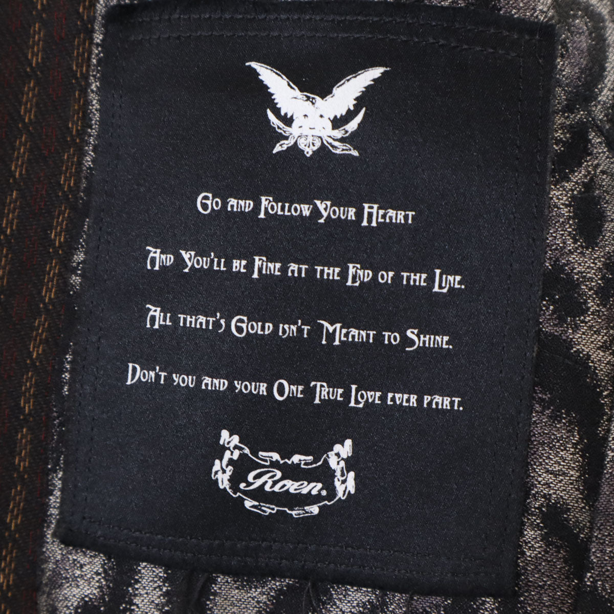 ROEN ロエン 日本製 アシメ切替 テーラードジャケット 46 ブラウン系 メンズ