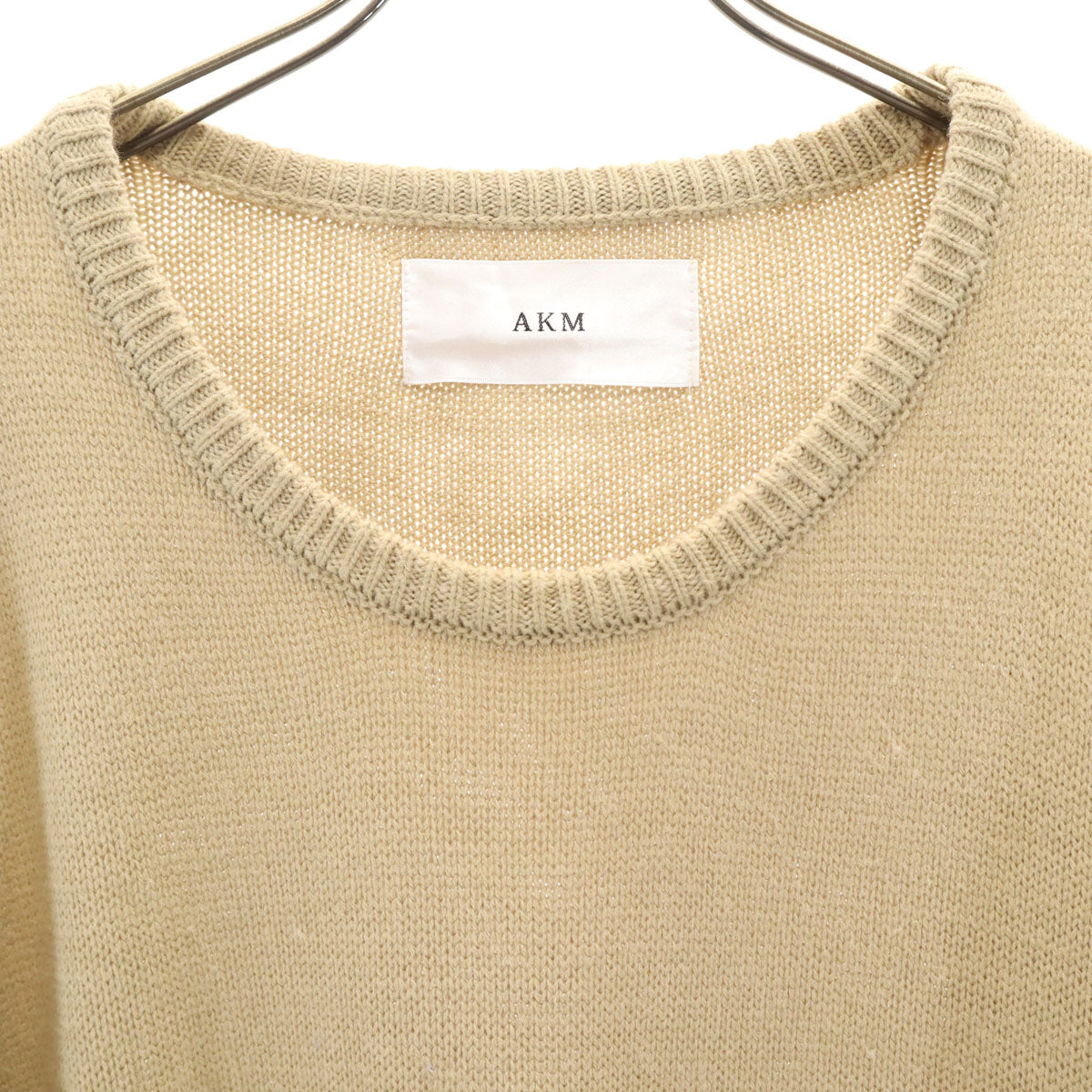 AKM エイケイエム 長袖 セーター M ベージュ ニット メンズ
