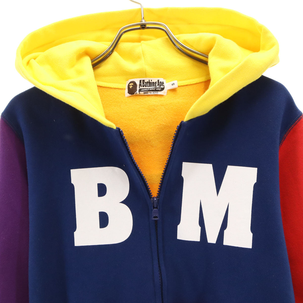 A BATHING APE アベイシングエイプ 長袖 ジップパーカー S ブルー メンズ