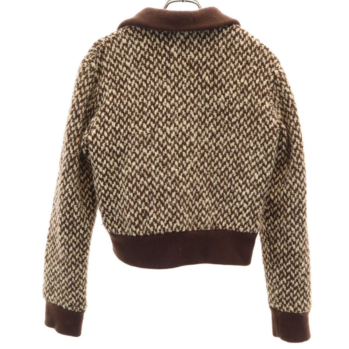 RALPH LAUREN COLLECTION ラルフローレン コレクション USA製 ニットジャケット 6 ブラウン系 レディース