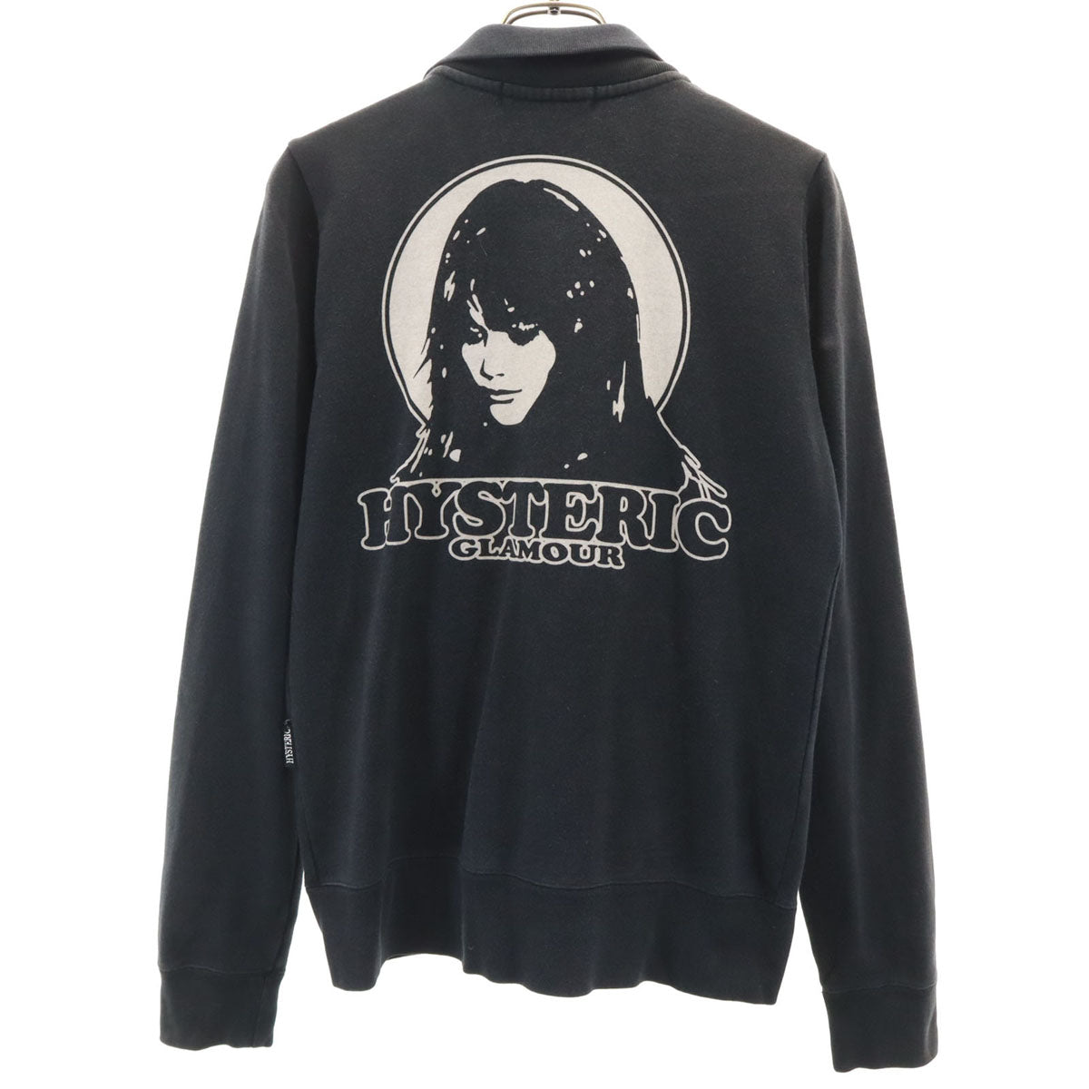 HYSTERIC GLAMOUR ヒステリックグラマー 日本製 長袖 ジップパーカー F ブラック レディース