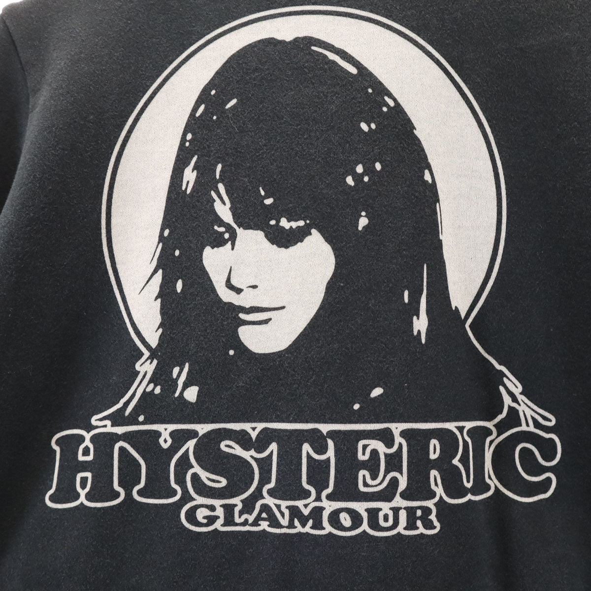 HYSTERIC GLAMOUR ヒステリックグラマー 日本製 長袖 ジップパーカー F ブラック レディース