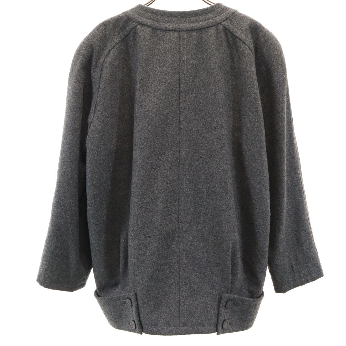 mila schon ミラショーン 日本製 ノーカラー ブルゾン 40 グレー ジャケット レディース