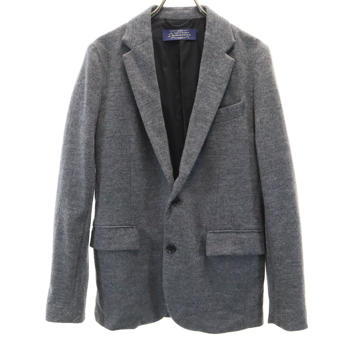 nano universe ナノユニバース テーラードジャケット S グレー メンズ