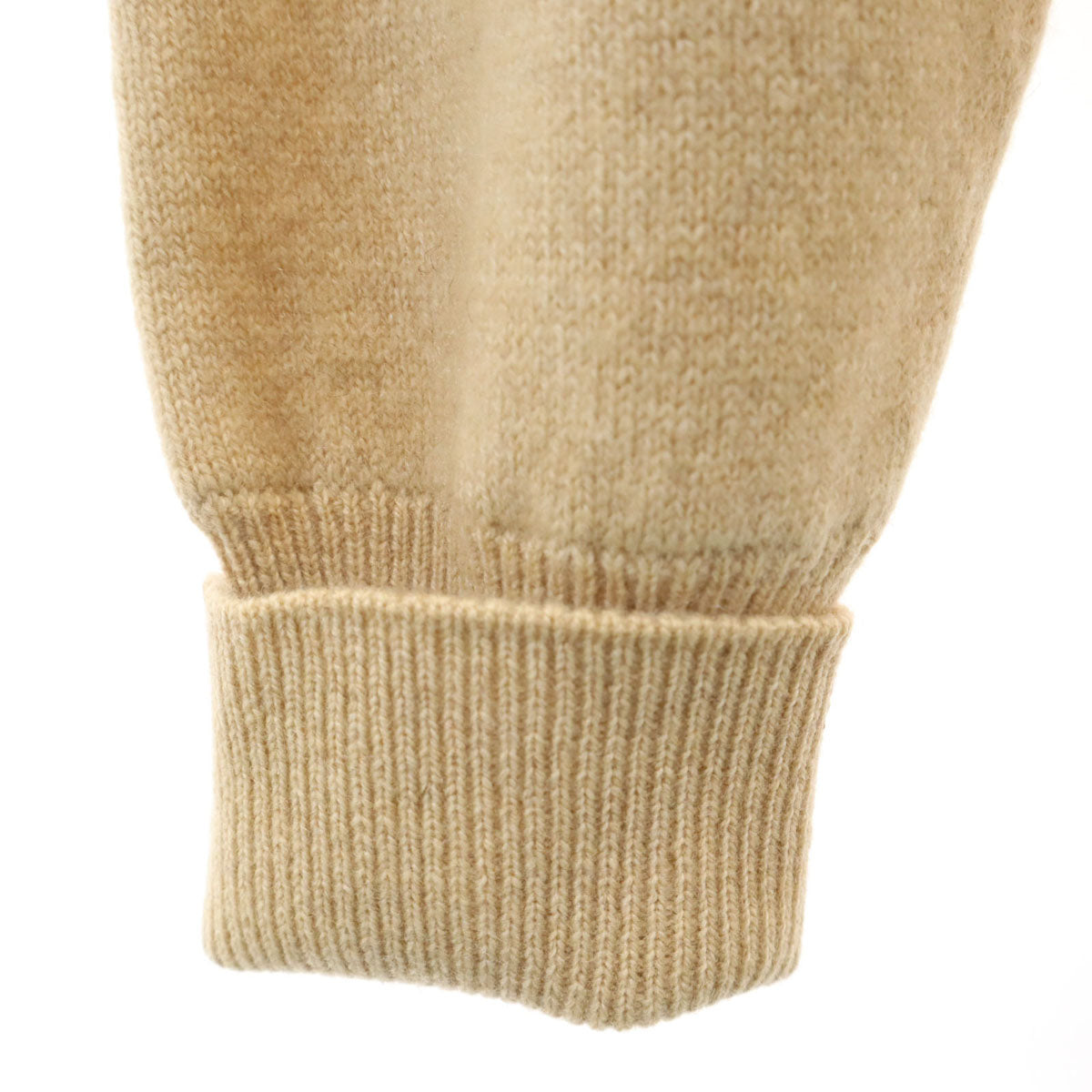 austin REED オースチン リード スコットランド製 カシミヤ100％ 長袖 Vネック セーター 38 ベージュ ニット メンズ