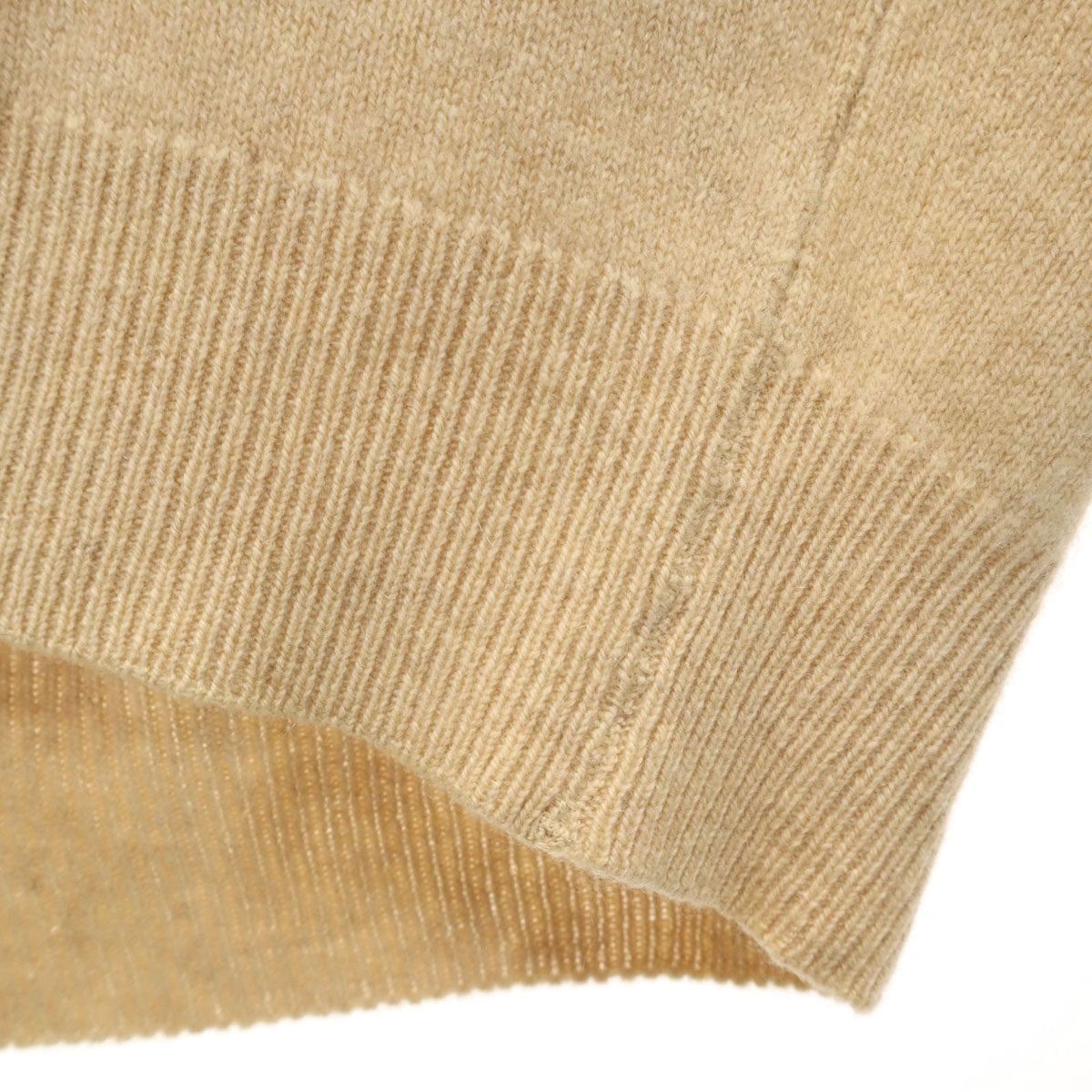 austin REED オースチン リード スコットランド製 カシミヤ100％ 長袖 Vネック セーター 38 ベージュ ニット メンズ