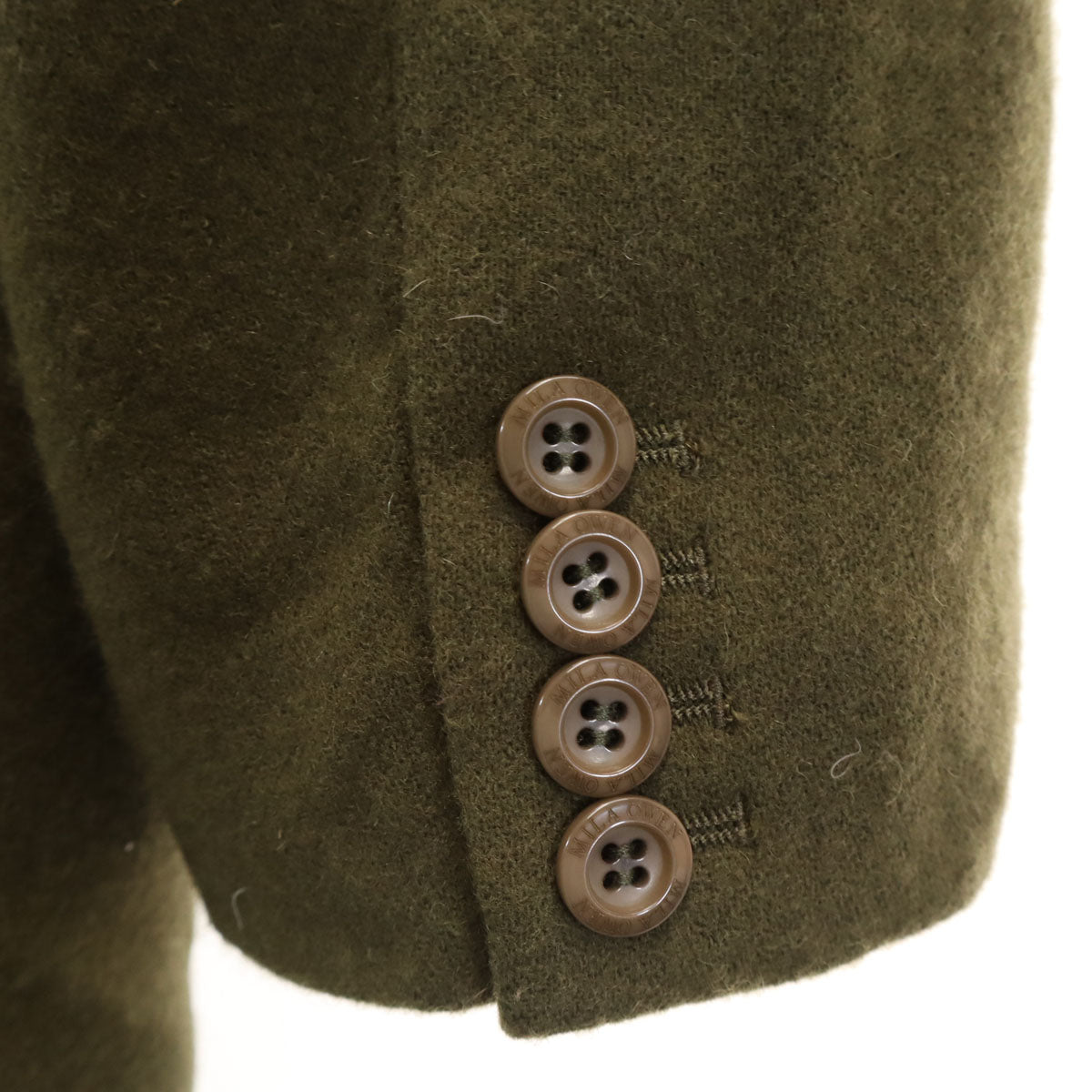 Mila Owen ミラオーウェン ノーカラージャケット 0 カーキ レディース