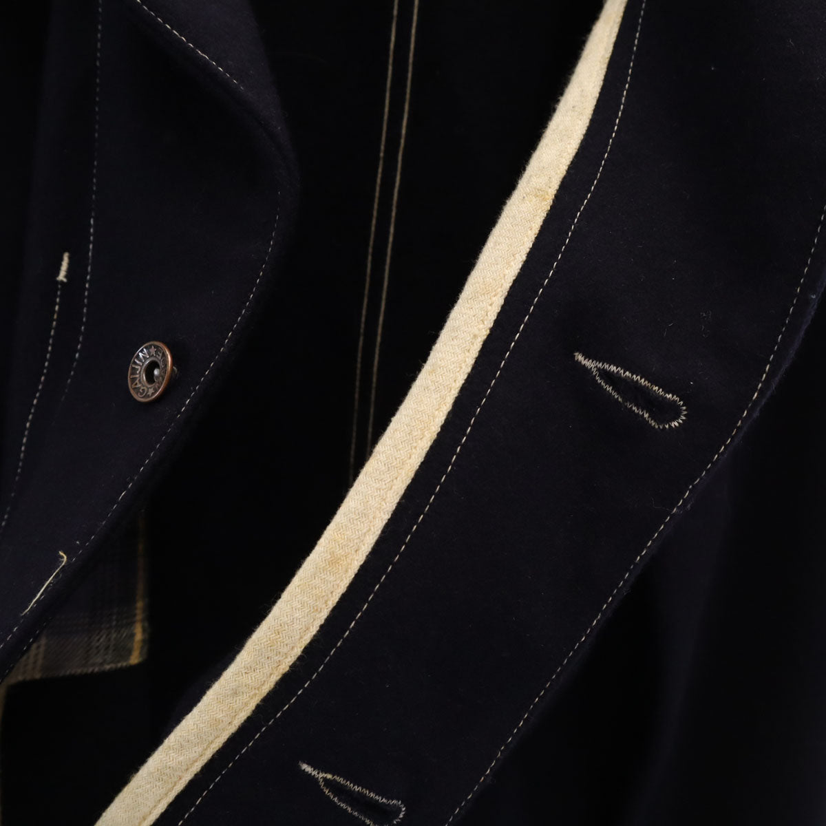 GAIJIN MADE ガイジンメイド ライトメルトン カバーオール S ネイビー メンズ