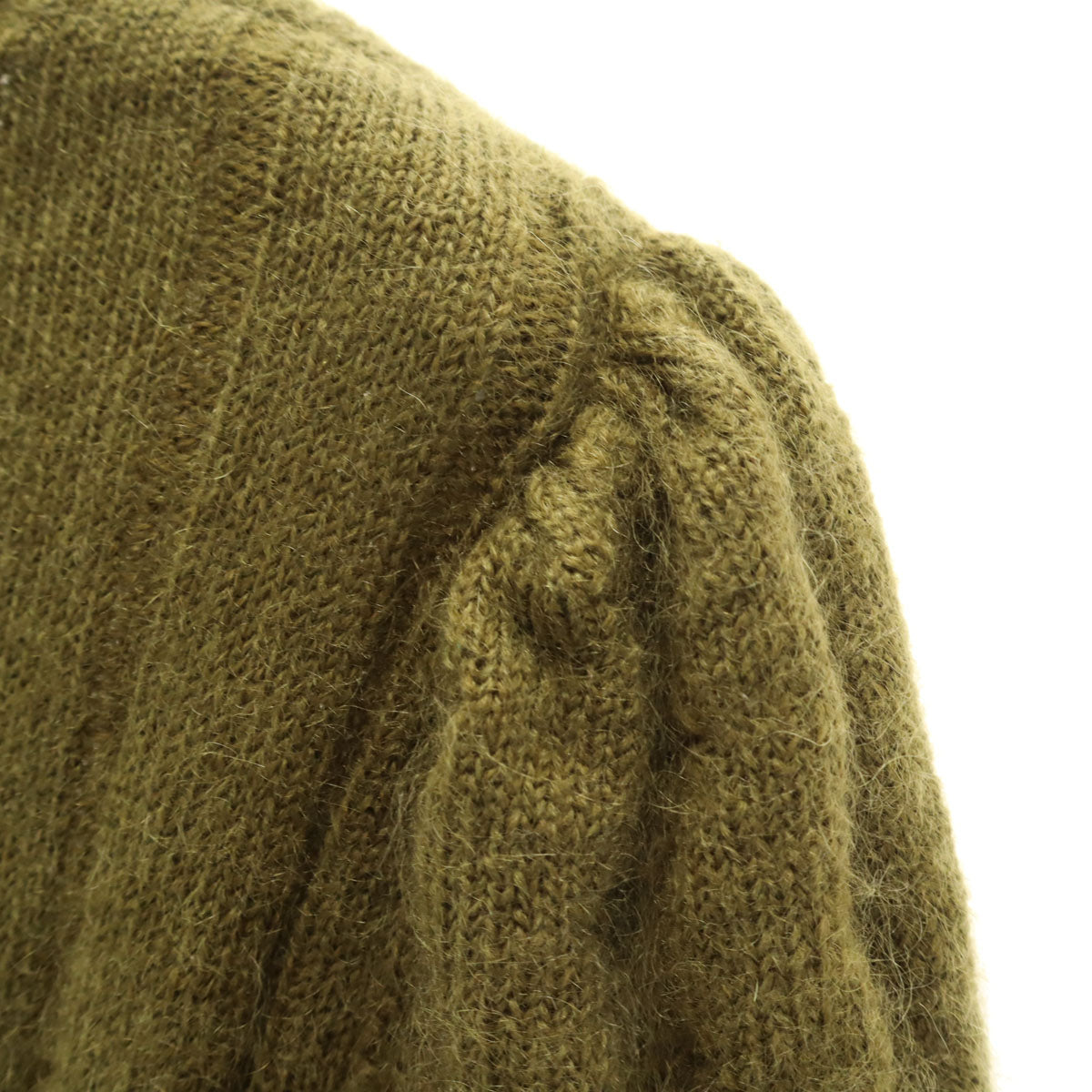 BLANCE ブランシェ 長袖 ニットカーディガン グリーン レディース