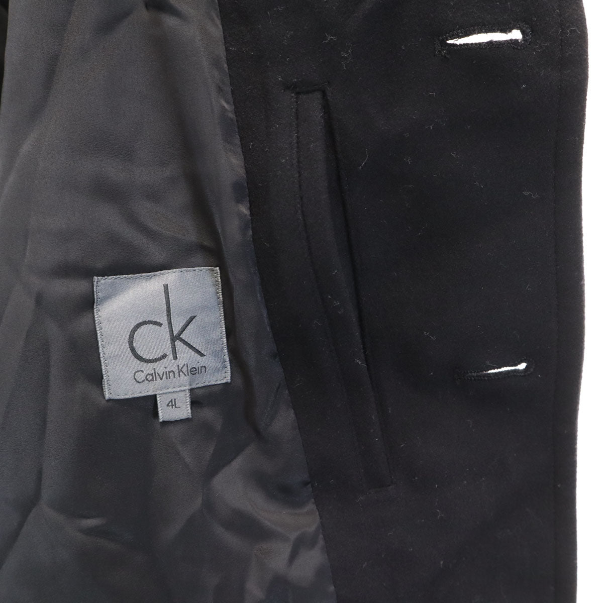 Calvin klein カルバンクライン ジャケット 4L ブラック ビックサイズ メンズ