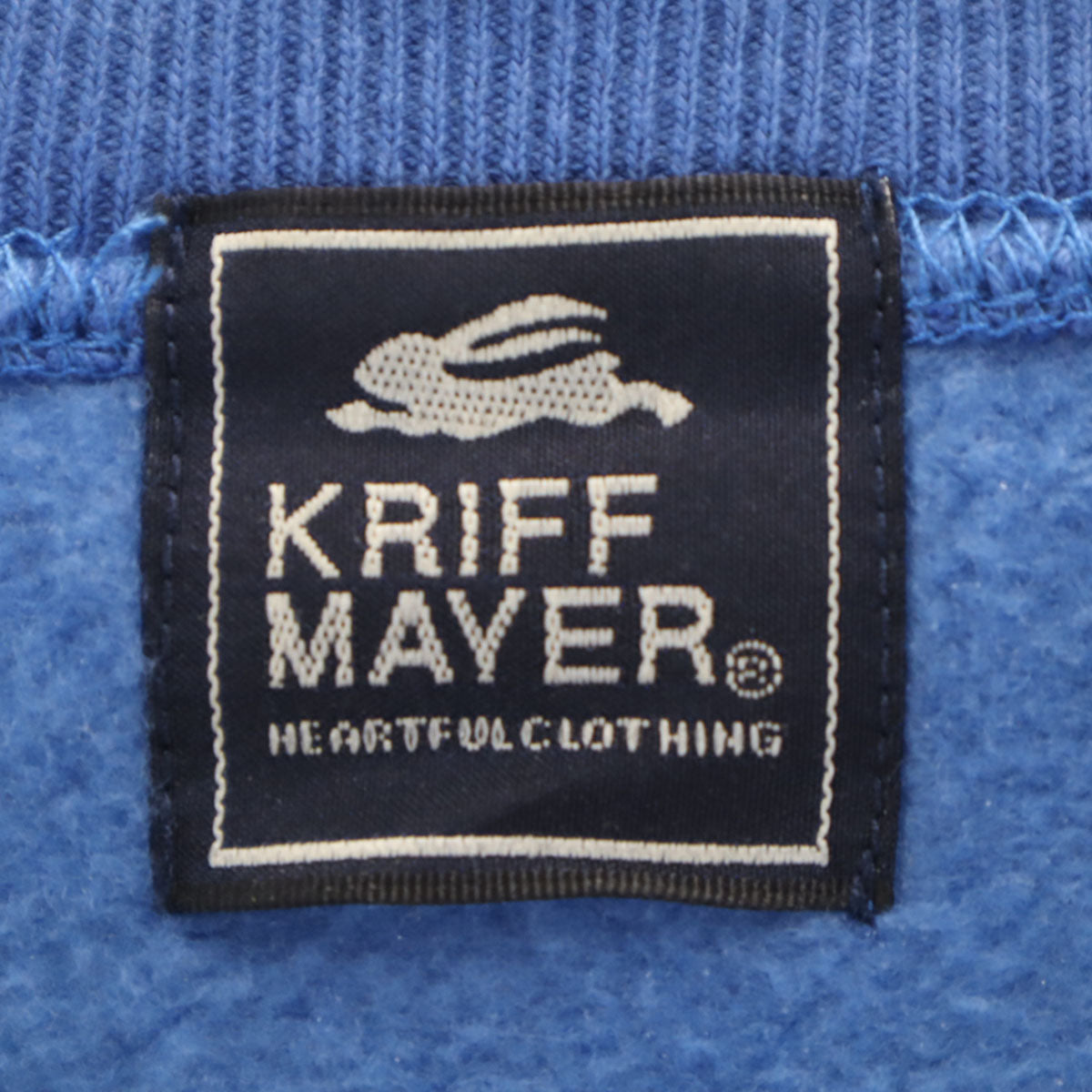 KRIFF MAYER クリフメイヤー 長袖 スウェット トレーナー XL ブルー 裏起毛 メンズ