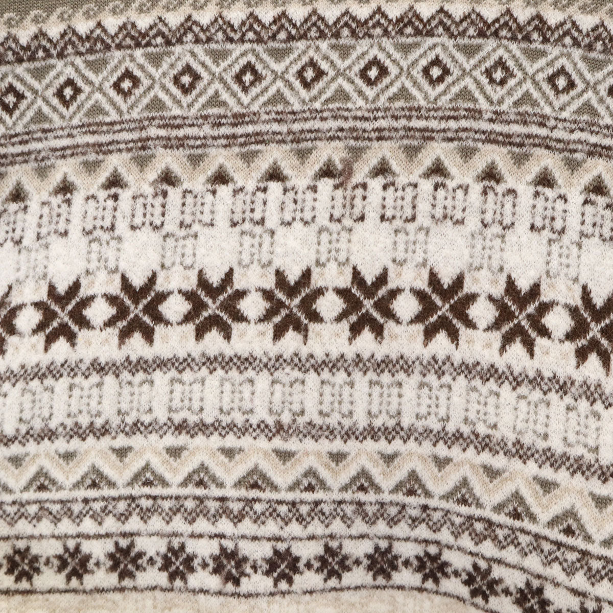 DAKS LONDON ダックスロンドン 日本製 ノルディック柄 長袖 セーター 44 グレー系 ニット メンズ