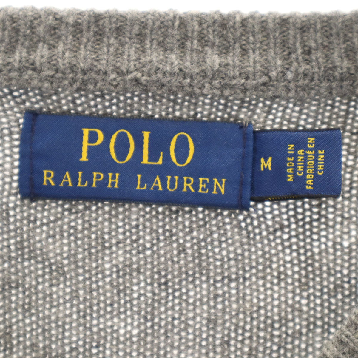 POLO RALPH LAUREN ポロラルフローレン 長袖 セーター M グレー ニット メンズ