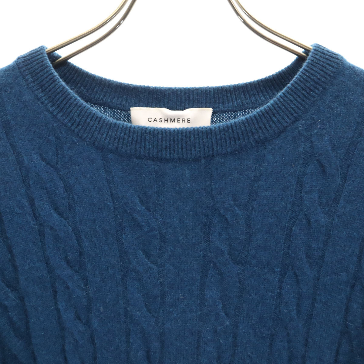 UNITED ARROWS GREEN LABEL RELAXING ユナイテッドアローズ グリーンレーベルリラクシング カシミヤ100％ 長袖 セーター M 青紺系 ケーブルニット メンズ