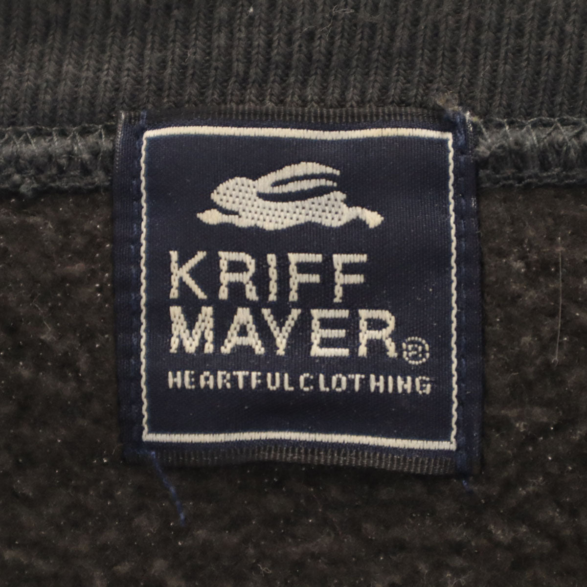 KRIFF MAYER クリフメイヤー 長袖 スウェット トレーナー XL チャコールグレー 裏起毛 メンズ