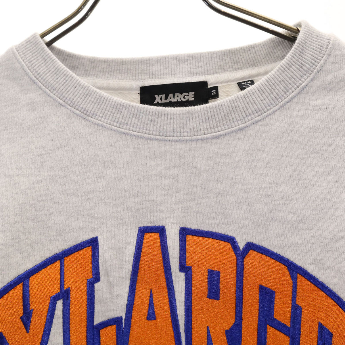 XLARGE エクストララージ 長袖 トレーナー M ライトグレー スウェット メンズ