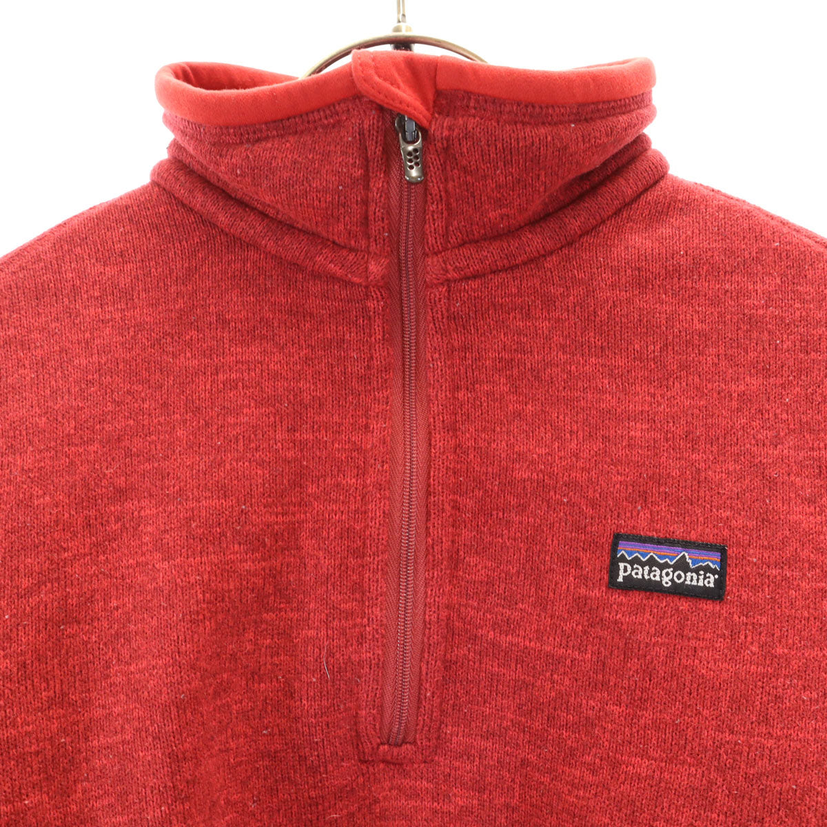 patagonia パタゴニア 長袖 ハーフジップ ベター セーター S レッド アウトドア 25616FA12 レディース