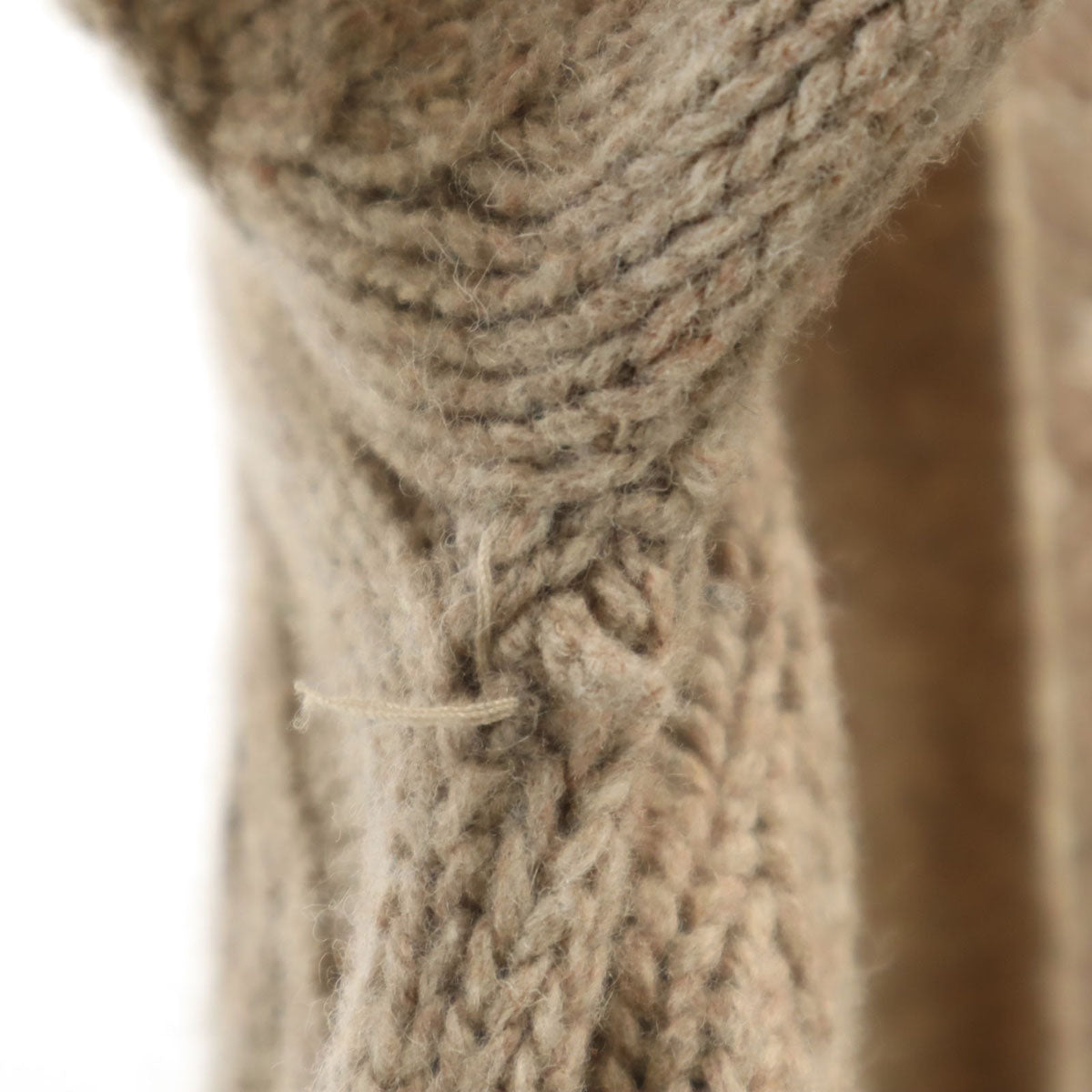 mizuiro ind ミズイロインド ウール 長袖 ニットカーディガン ベージュ系 レディース