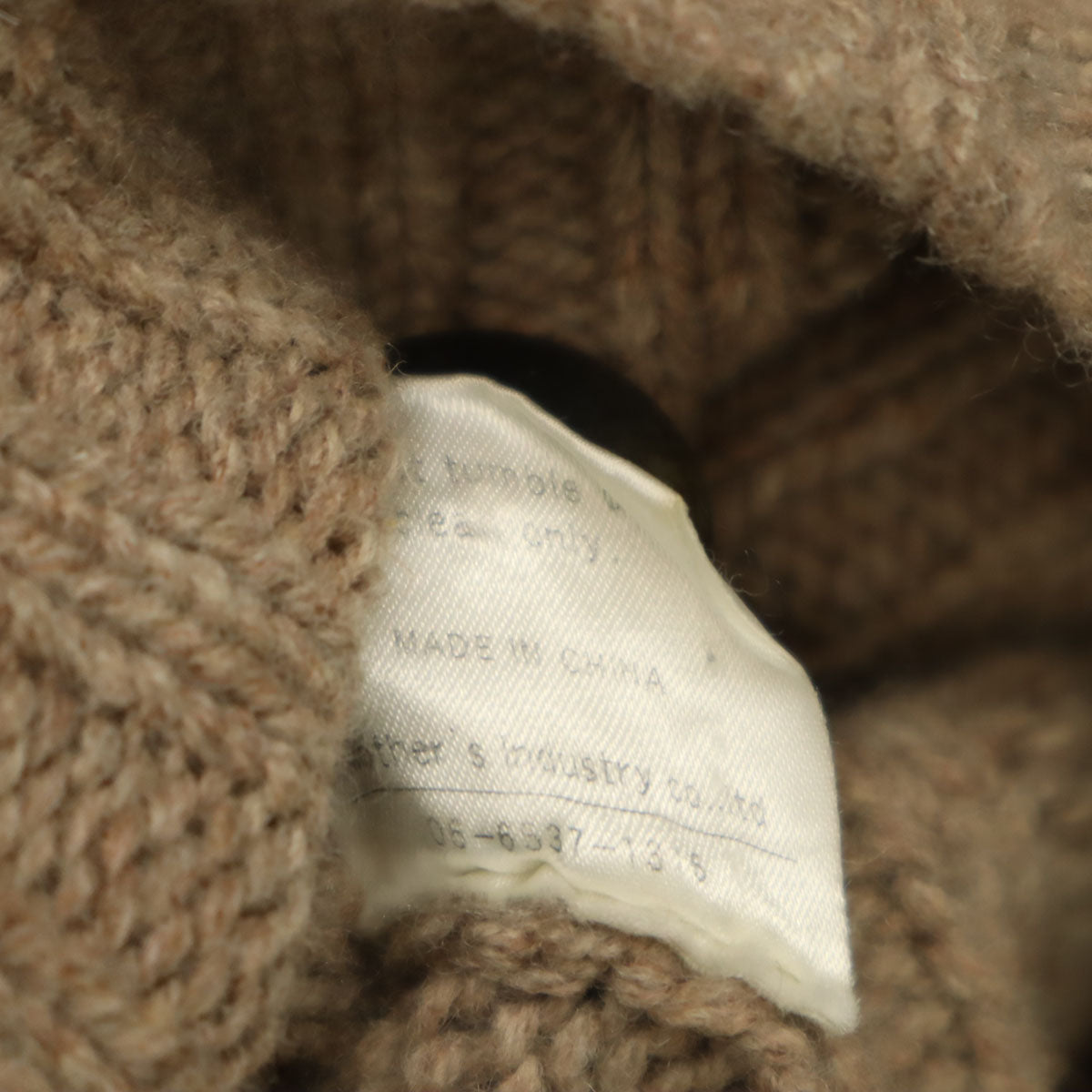 mizuiro ind ミズイロインド ウール 長袖 ニットカーディガン ベージュ系 レディース