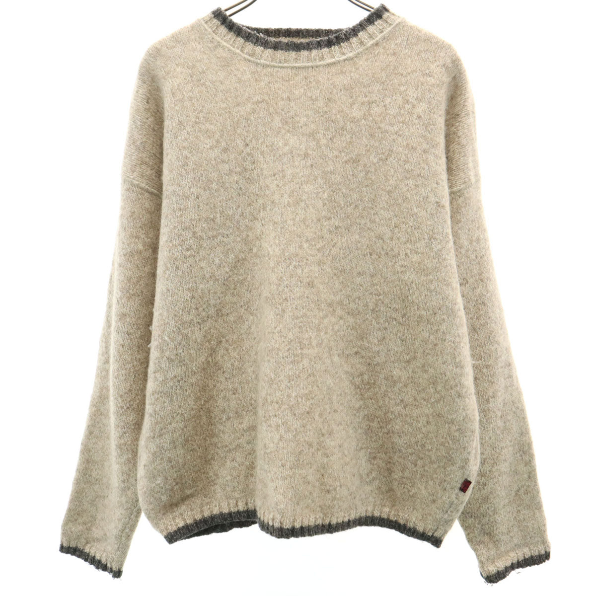 WOOLRICH ウールリッチ ウールブレンド 長袖 セーター L ベージュ系 ニット メンズ