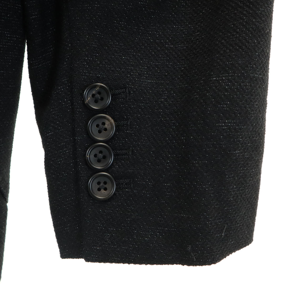 PAUL SMITH COLLECTION ポールスミスコレクション 日本製 ウールブレンド 長袖 テーラードジャケット M ブラック系 メンズ