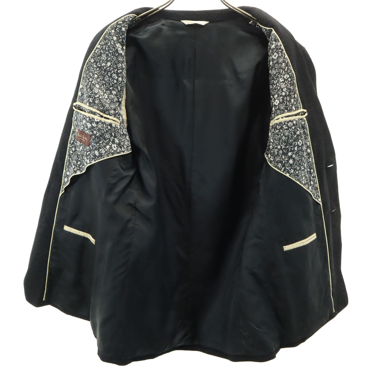 PAUL SMITH COLLECTION ポールスミスコレクション 日本製 ウールブレンド 長袖 テーラードジャケット M ブラック系 メンズ