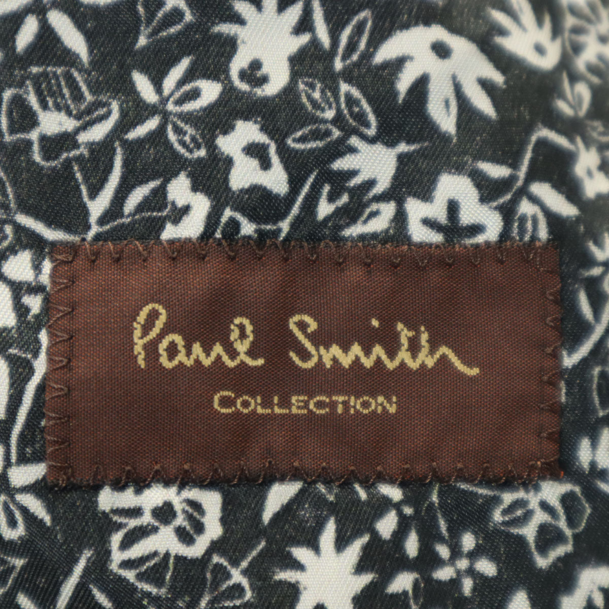 PAUL SMITH COLLECTION ポールスミスコレクション 日本製 ウールブレンド 長袖 テーラードジャケット M ブラック系 メンズ