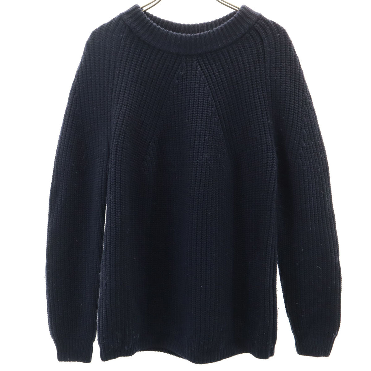 BATONER バトナー 日本製 長袖 セーター 1 ネイビー系 ニット メンズ
