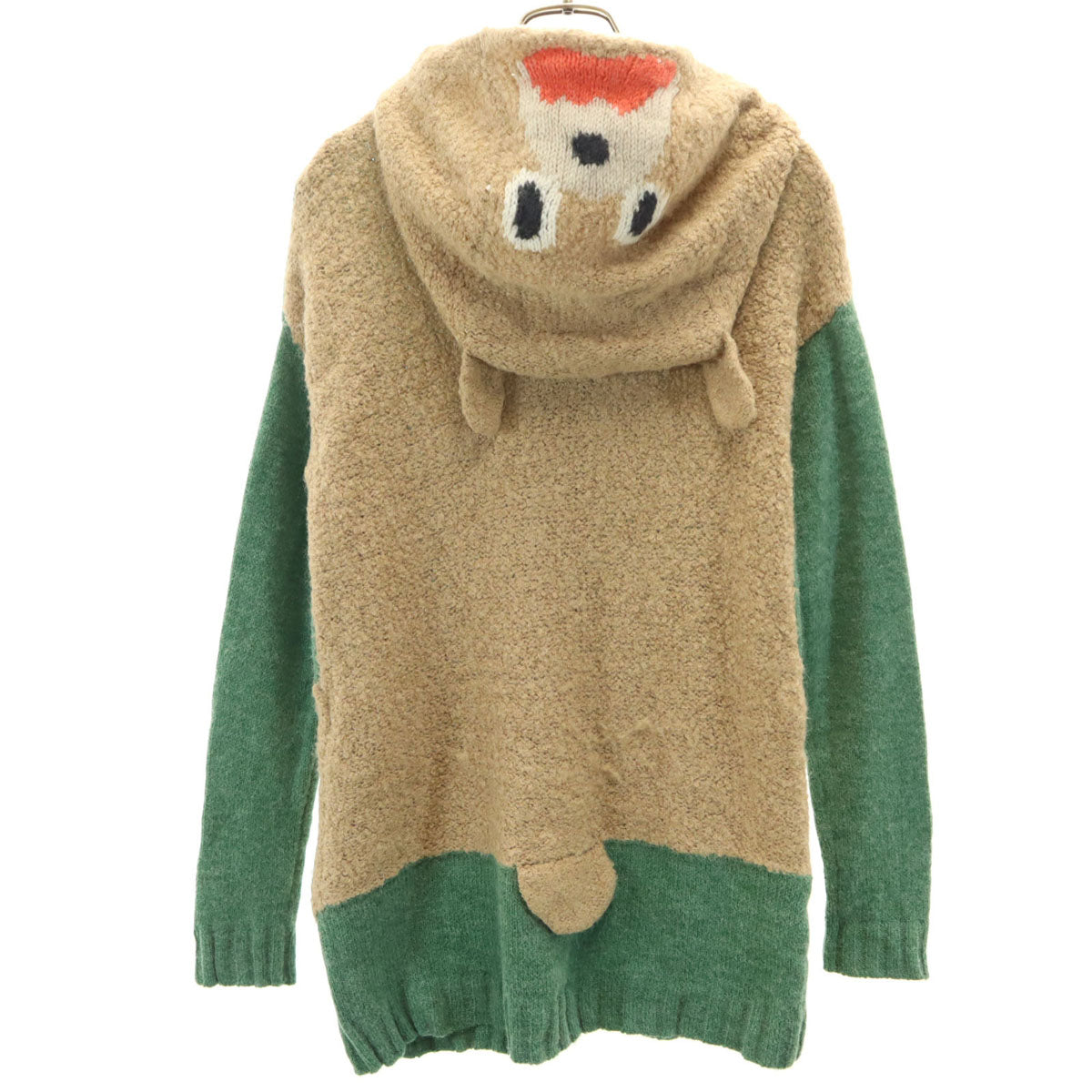 Ne-net ネネット 長袖 ニットカーディガン 2 グリーン系 メンズ