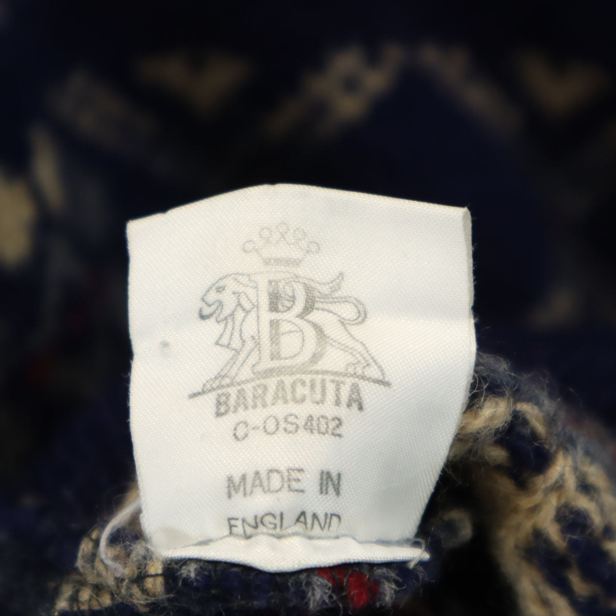 michael ross マイケルロス イングランド製 バラクータ ノルディック柄 長袖 セーター 4 ネイビー系 ニット メンズ