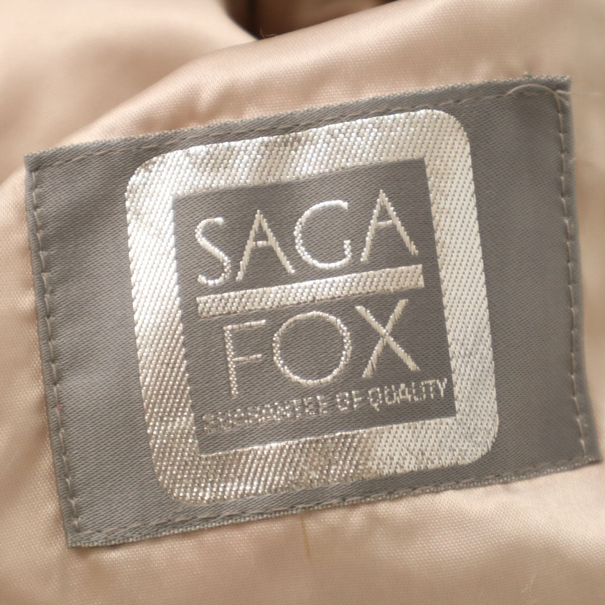 SAGA FOX サガフォックス 毛皮コート S ホワイト系 レディース