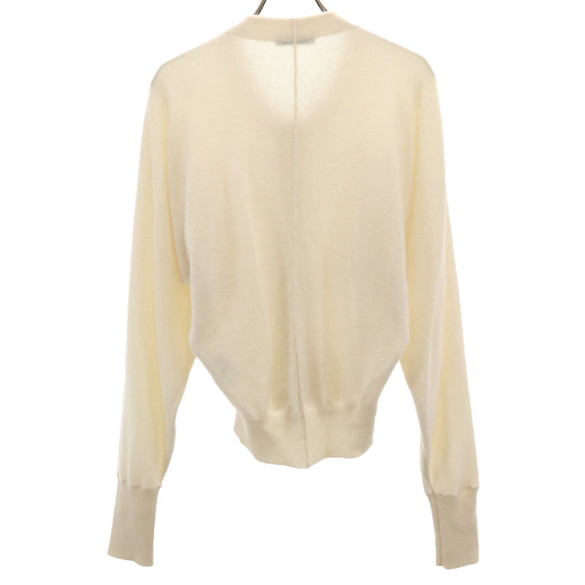 美品 MADISON BLUE マディソンブルー カシミヤ100％ 長袖 ニットカーディガン XS ホワイト レディース