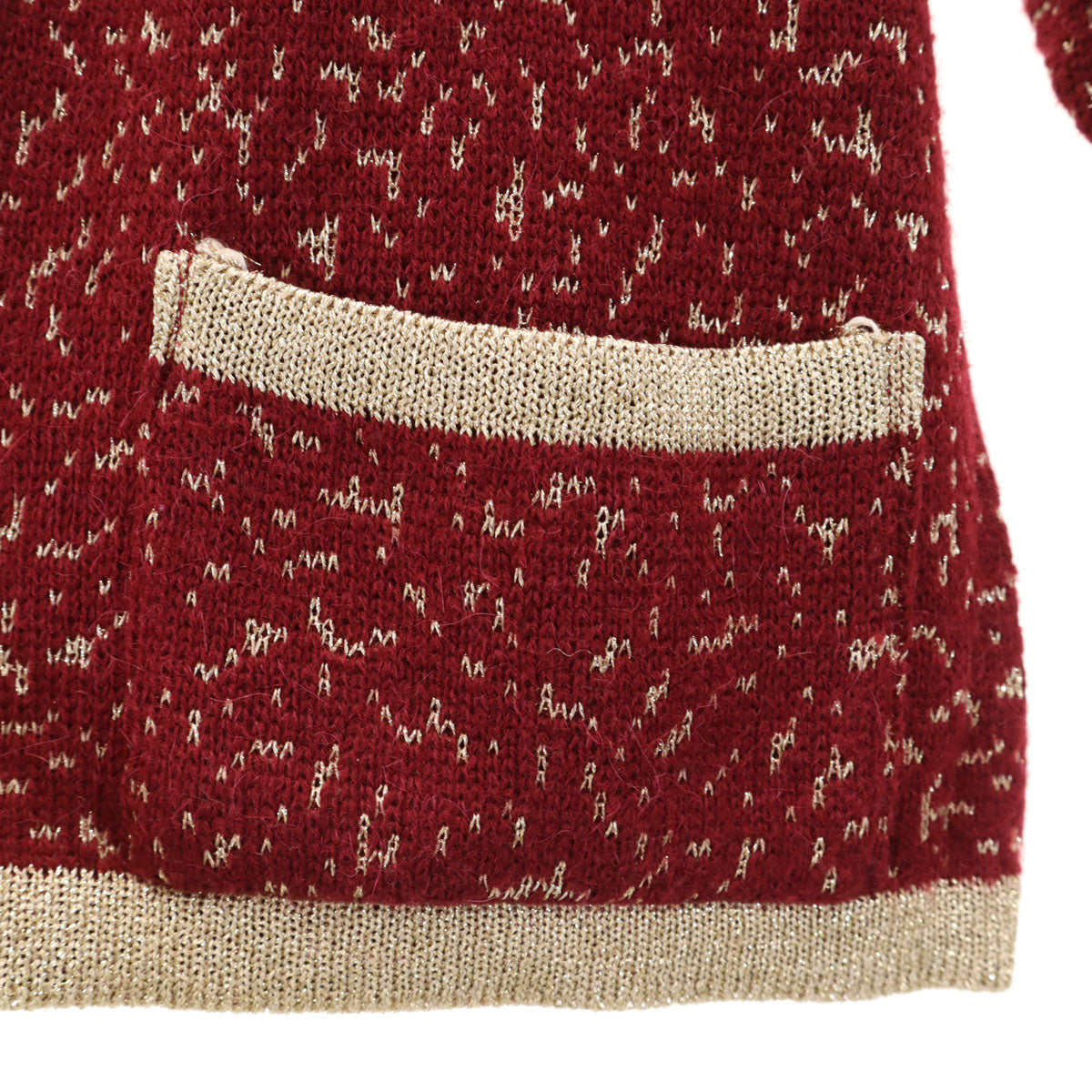 美品 Royal messian ロイヤルメシアン 日本製 長袖 ニットカーディガン ボルドー レディース