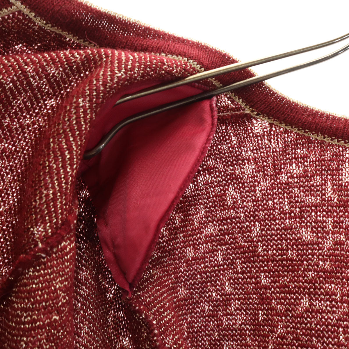 美品 Royal messian ロイヤルメシアン 日本製 長袖 ニットカーディガン ボルドー レディース