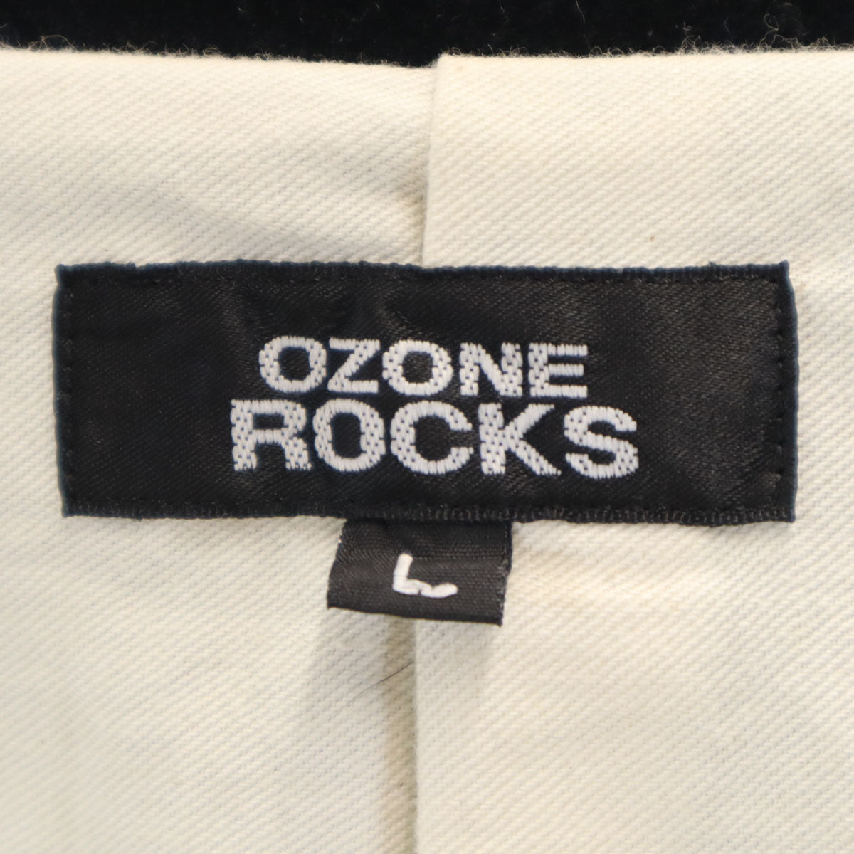 美品 OZONE ROCKS オゾンロックス ベロア テーラードジャケット L ブラック メンズ