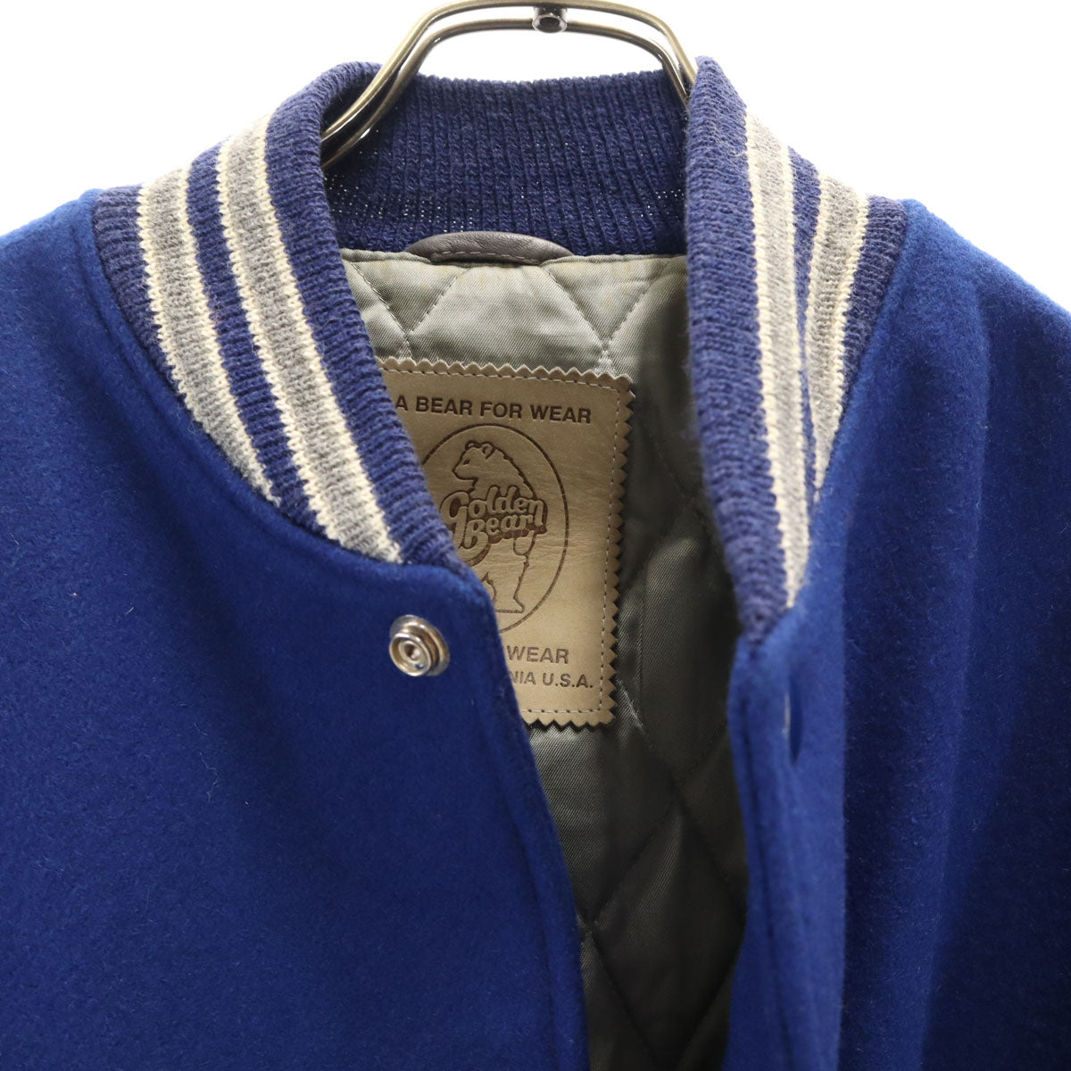 Golden Bear ゴールデンベア 90s USA製 オールド スタジャン XL ブルー ジャケット メンズ