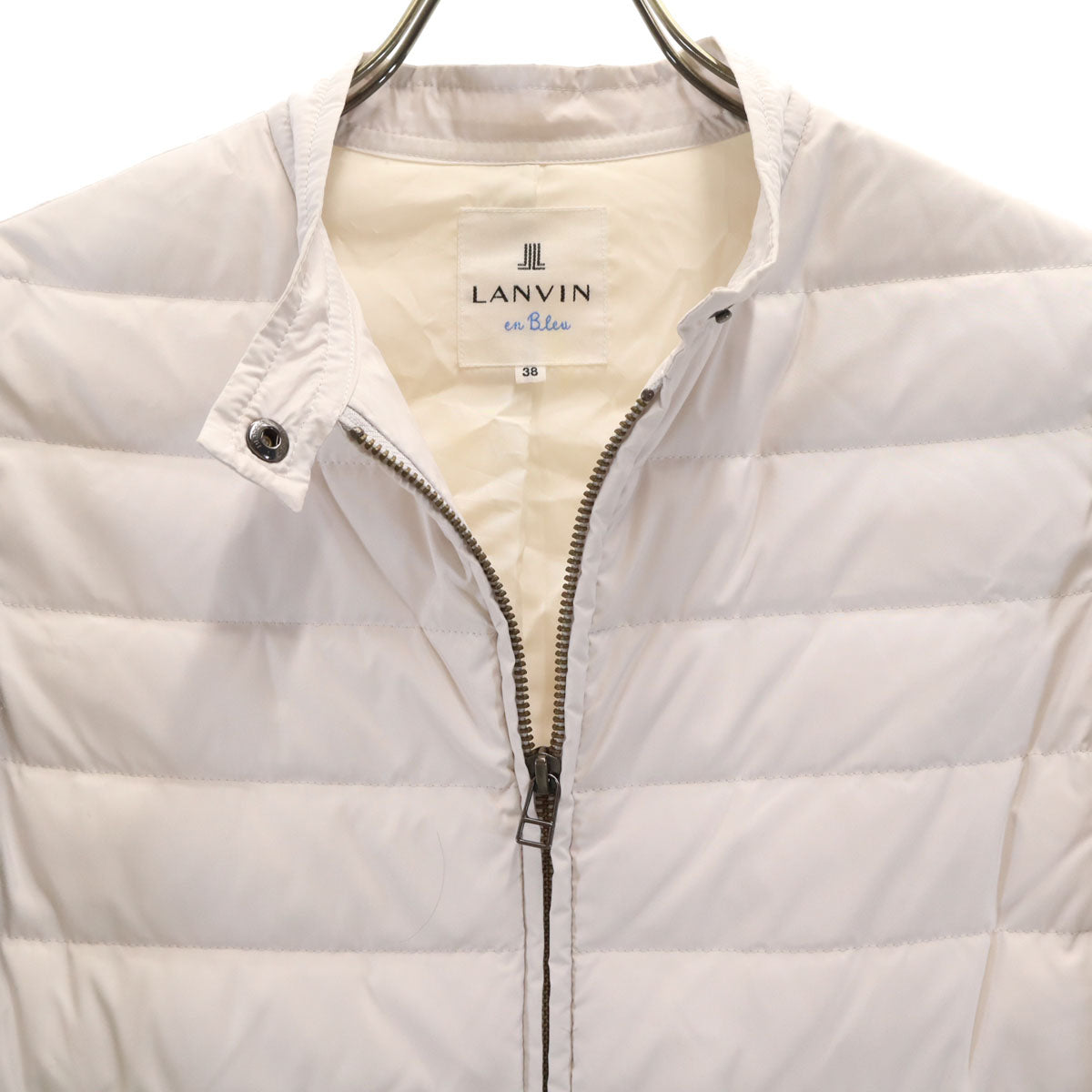 LANVIN en Bleu ランバンオンブルー ダウンジャケット 38 ホワイト系 レディース