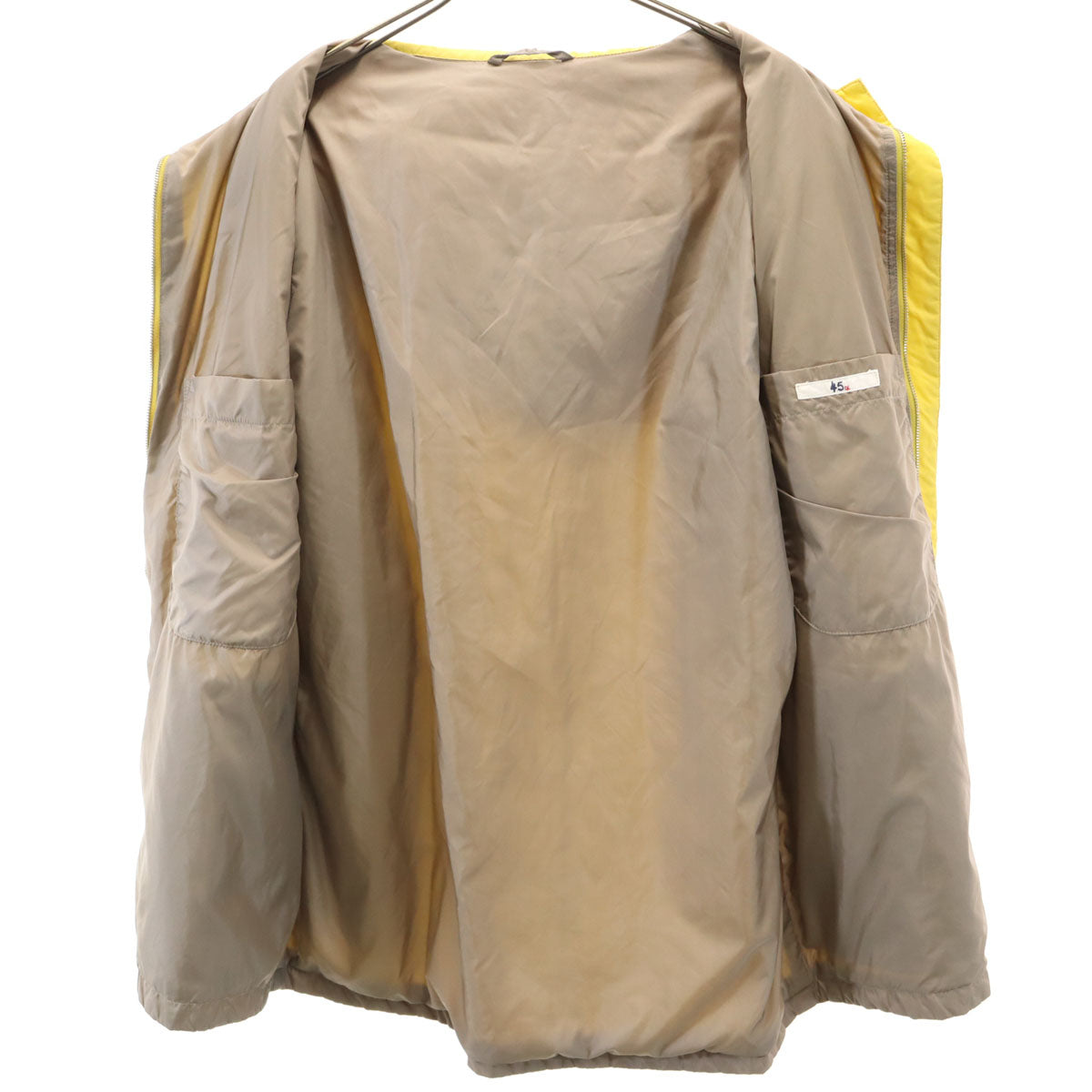 45R フォーティーファイブアール キルティングジャケット M イエロー 45rpm レディース