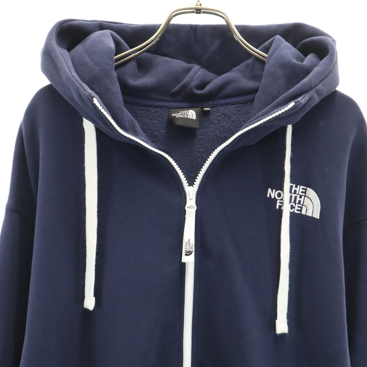 THE NORTH FACE ノースフェイス 長袖 リアビュー スウェット ジップパーカー XL ネイビー NT11530 アウトドア 裏起毛 メンズ