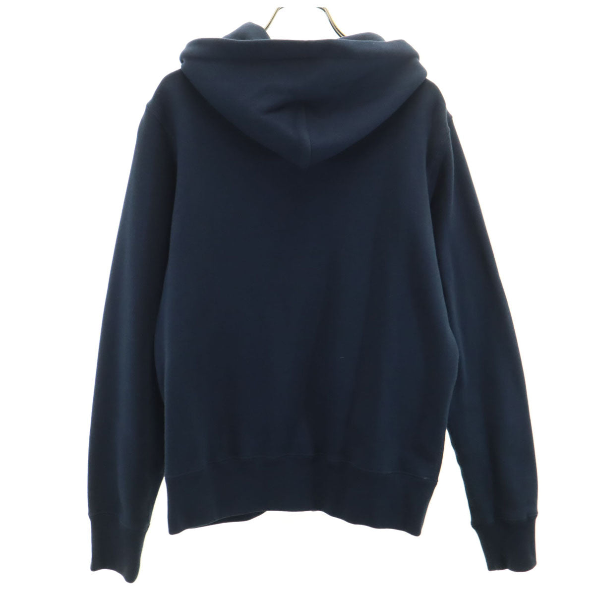 A BATHING APE アベイシングエイプ 長袖 スウェット ジップパーカー S ネイビー 裏起毛 メンズ