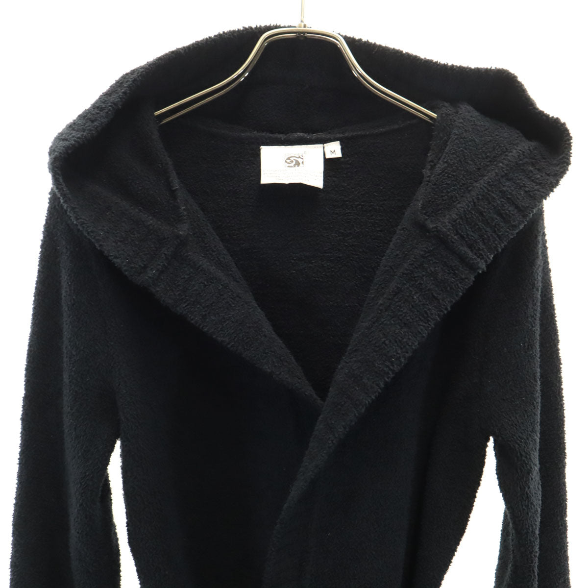 kashwere カシウエア 長袖 フーデッド カーディガン M ブラック ルームウェア レディース