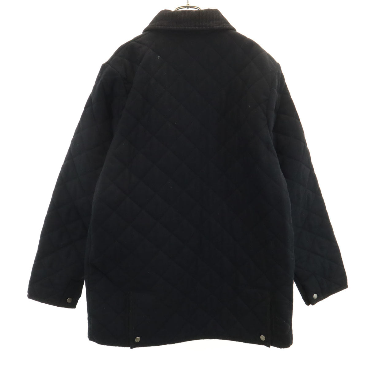 Mackintosh マッキントッシュ SHIPS シップス別注 キルティングジャケット XL ブラック 襟コーデュロイ メンズ