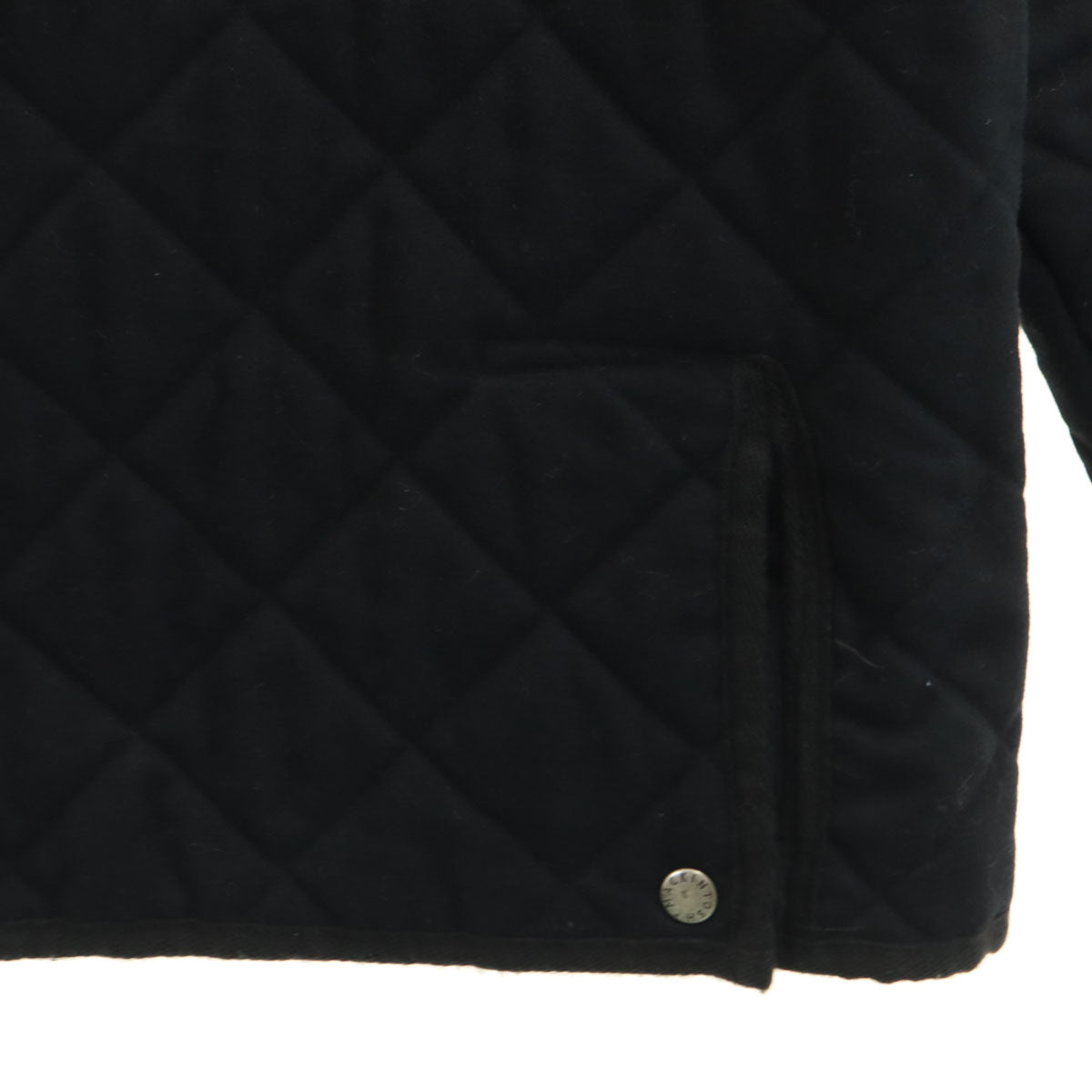 Mackintosh マッキントッシュ SHIPS シップス別注 キルティングジャケット XL ブラック 襟コーデュロイ メンズ