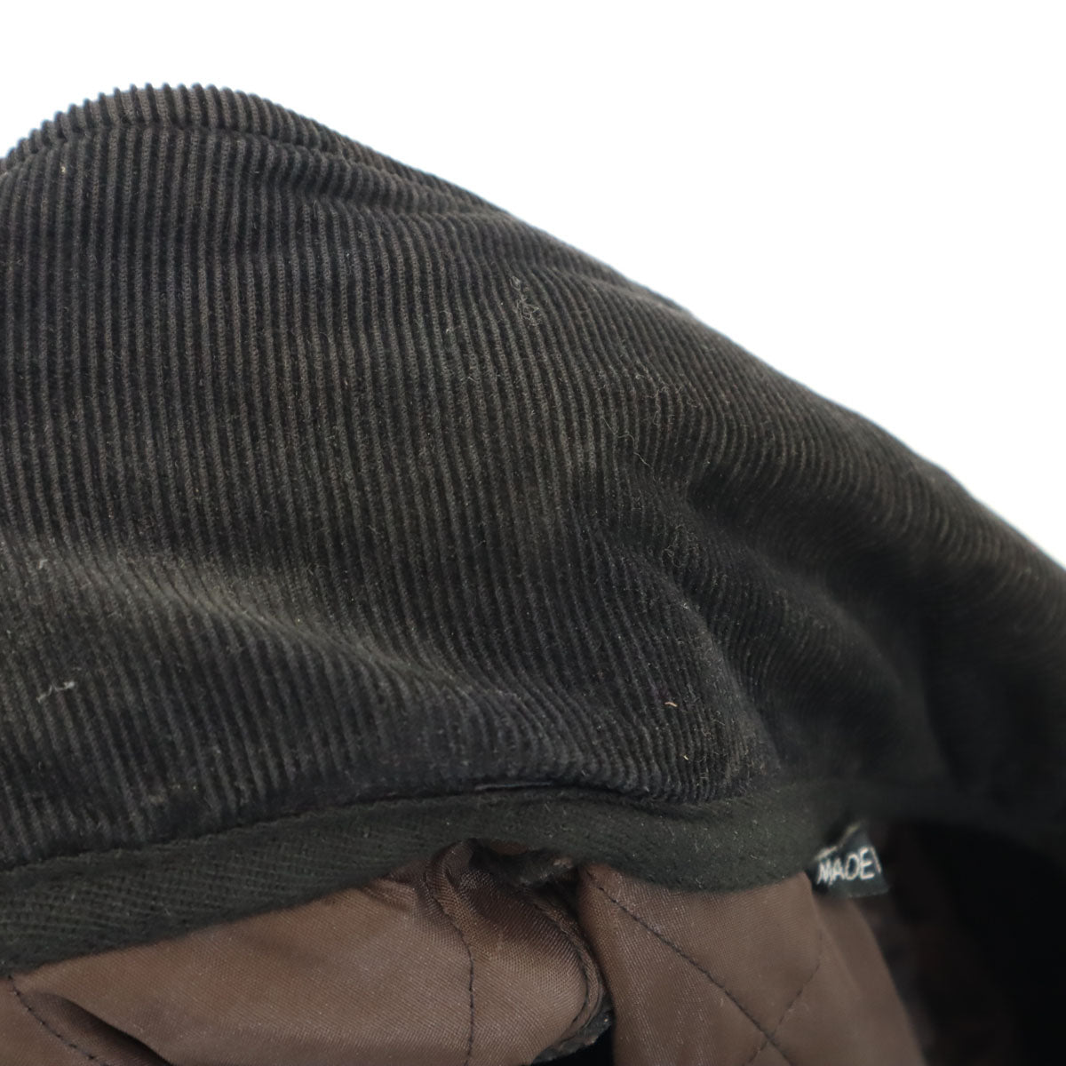 Mackintosh マッキントッシュ SHIPS シップス別注 キルティングジャケット XL ブラック 襟コーデュロイ メンズ