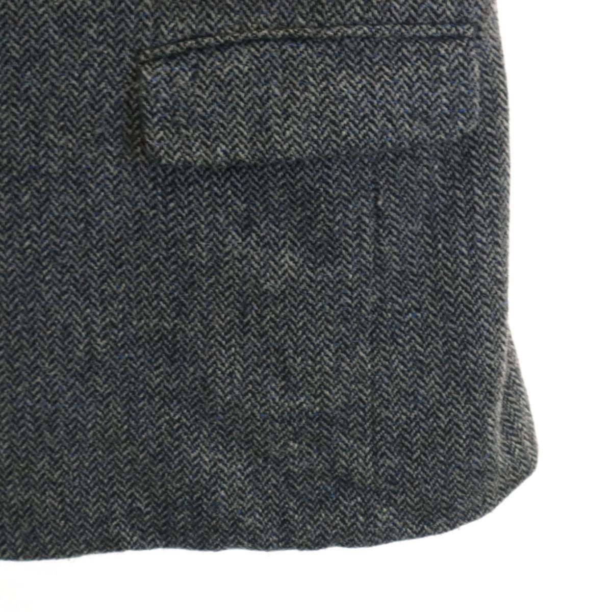 Christian Dior クリスチャンディオール 90s ウール オールド ヘリンボーン柄 テーラードジャケット BE-5 グレー メンズ