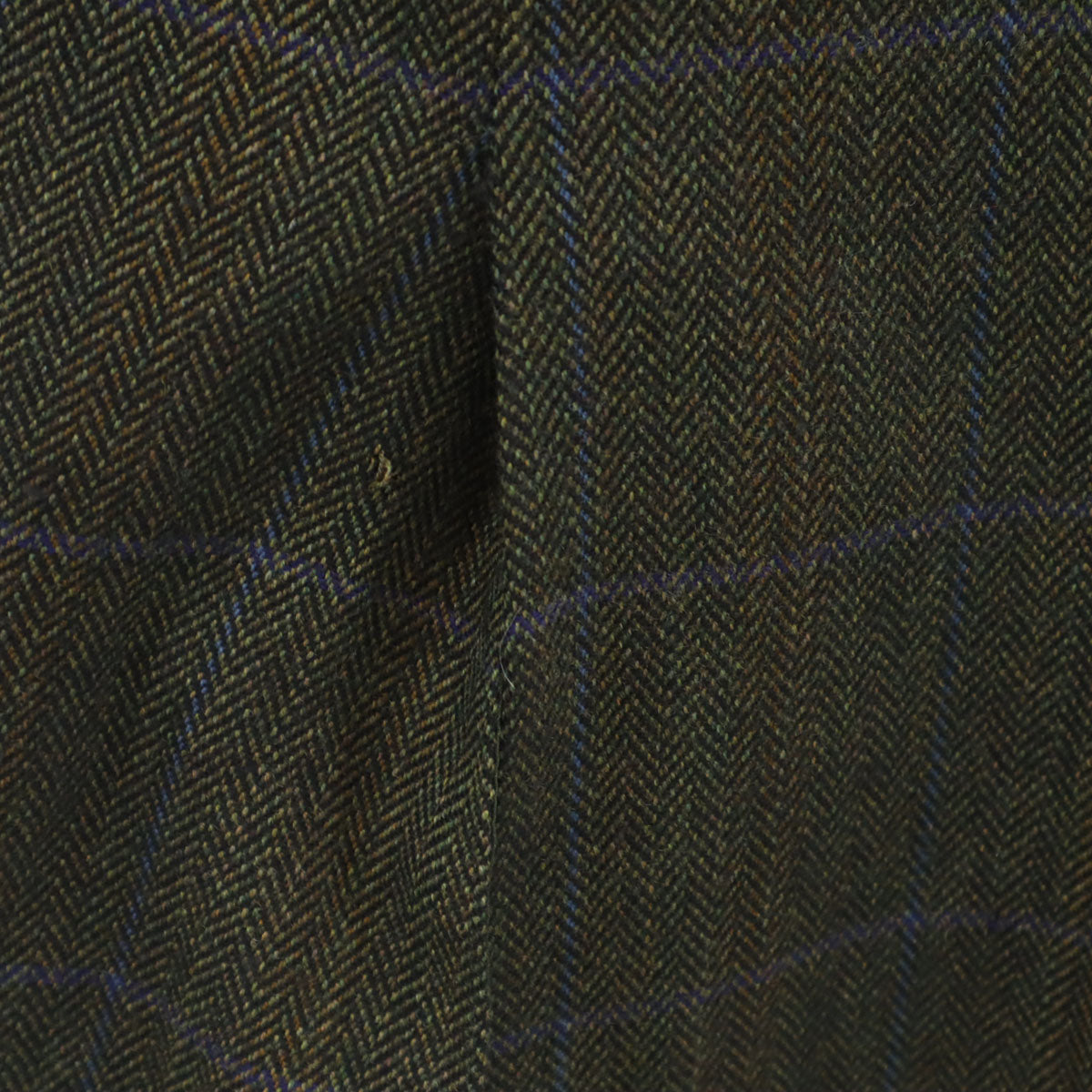 Ermenegildo Zegna エルメネジルドゼニア ヘリンボーン柄 テーラードジャケット 52 グリーン系 メンズ