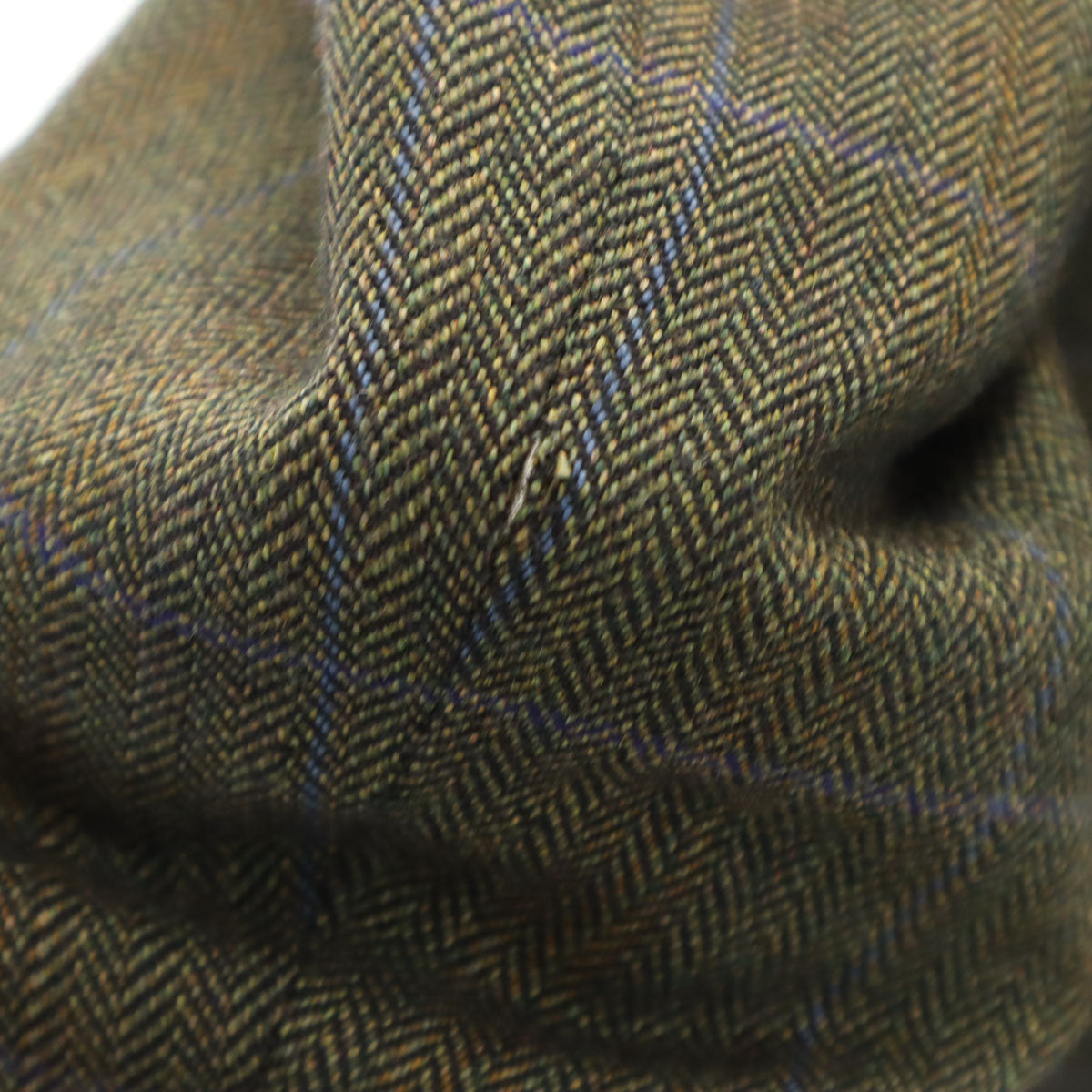 Ermenegildo Zegna エルメネジルドゼニア ヘリンボーン柄 テーラードジャケット 52 グリーン系 メンズ