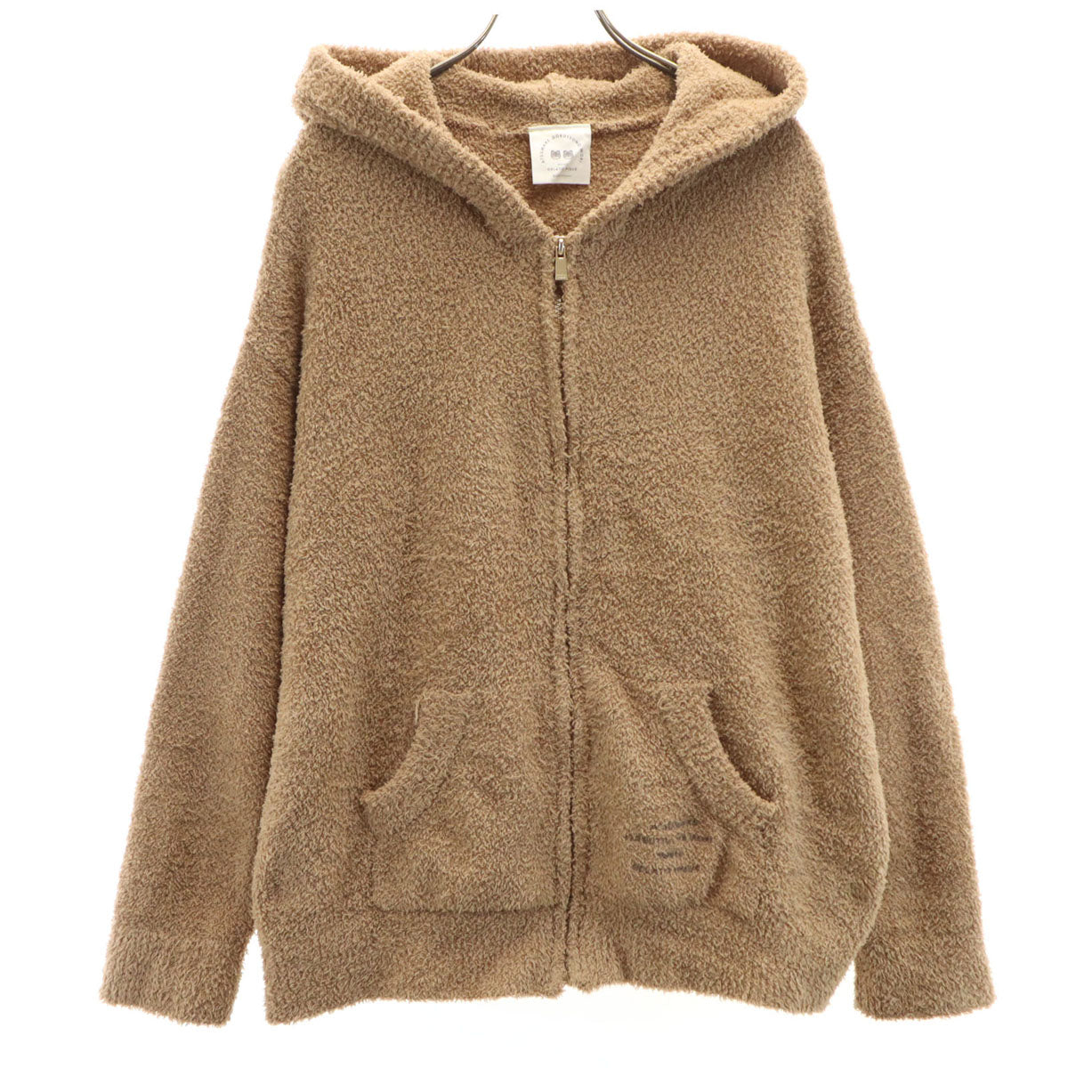 gelato pique ジェラートピケ あつまれ どうぶつの森 コラボ 長袖 ルームウェア F ベージュ系 ふわもこ あつ森 つぶまめ ジップパーカー レディース